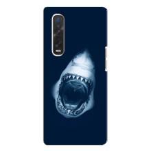 Силиконовый бампер с картинкой животных для Oppo Find X3 Pro (Пасть Акулы)