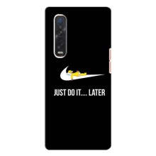 Силиконовый Чехол на Oppo Find X3 Pro с картинкой Nike – Later