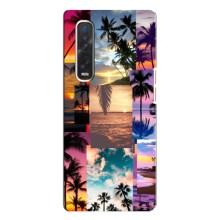 Силиконовый чехол с КАРТИНКАМИ лето для Oppo Find X3 Pro (AlphaPrint) (Летний отпуск)