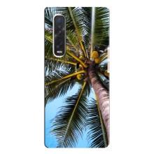 Силиконовый чехол с КАРТИНКАМИ лето для Oppo Find X3 Pro (AlphaPrint) (Пальма)