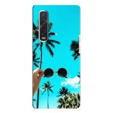 Силиконовый чехол с КАРТИНКАМИ лето для Oppo Find X3 Pro (AlphaPrint) (Взгляд лето)