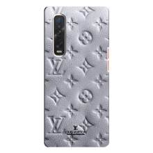 Текстурный Чехол Louis Vuitton для Оппо Финд Х3 Про (Белый ЛВ)
