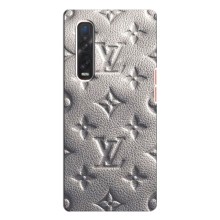 Текстурный Чехол Louis Vuitton для Оппо Финд Х3 Про (Бежевый ЛВ)