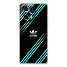 Чохли Адидас для OPPO Find X5 Pro (AlphaPrint) (Адідас з полосами)