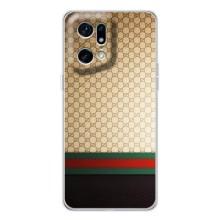 Чехлы Бренд GUCCI для OPPO Find X5 Pro – Фон Гуччи