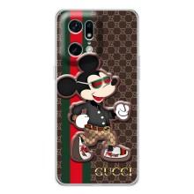 Чехлы Бренд GUCCI для OPPO Find X5 Pro – Маус Гуччи