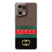 Чехлы Бренд GUCCI для OPPO Find X5 Pro – Стиль GUCCI