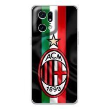 Чохли для OPPO Find X5 Pro (VPrint) - Футбольні клуби (ФК Мілан)