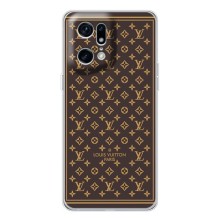 Чехлы Луи Витон для OPPO Find X5 Pro (AlphaPrint - LOUIS VUITTON) (обои LV)