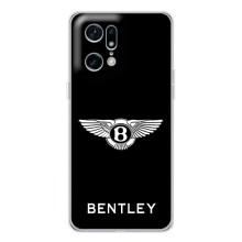 Чехлы с тематикой "Крутые машины" на OPPO Find X5 Pro (Logo Bentley)