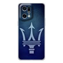 Чехлы с тематикой "Крутые машины" на OPPO Find X5 Pro (Лого Maserati)