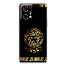 Чохли VERSACE для Файнд Х5 Про (PREMIUMPrint) – Logo Versace