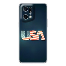 Чохол Прапор USA для OPPO Find X5 Pro (USA)