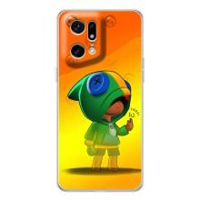 Чехол Бравл Старс для OPPO Find X5 Pro – LEON в кофте