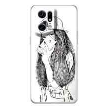 Чохол з друком для OPPO Find X5 Pro - (Мода) (AlphaPrint) (Фото дівчини)