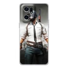 Силиконовый чехол с картинкой "Герой Pubg" на OPPO Find X5 Pro – Пабг