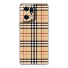 Чехол с Брендами одежды на Финд Х5 Про – Burberry стиль