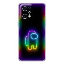 Чохли Амонг Ас для OPPO Find X5 Pro (AlphaPrint) (Яскравий скін)