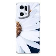 Чохол з ромашками на OPPO Find X5 Pro – Пів ромашки