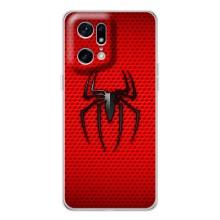 Чехол Супергерой Человека Паука на OPPO Find X5 Pro – Паук марвел