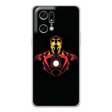 Чехол Супергерой Железный человек на OPPO Find X5 Pro – Железный человек