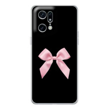 Чехол банты для OPPO Find X5 Pro – Бант на черном
