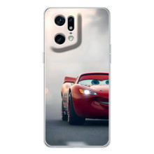 Силиконовый чехол Маквин для OPPO Find X5 Pro – Маквин на трасе