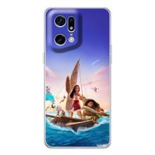 Чехол с мультфильмом Моана OPPO Find X5 Pro (Моана и Мауи)