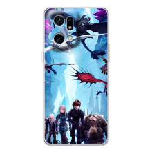 Чехол с принтом дракон Беззубик для Find X5 Pro – Герои Беззубика
