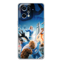 Чехол с принтом Фантастическая четверка для OPPO Find X5 Pro – Герои Фантастической четверки