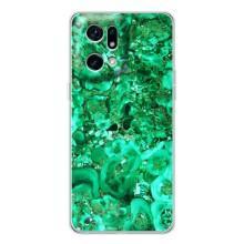 Мраморний чехол на OPPO Find X5 Pro (VPrint) (Салатовий Мрамор)