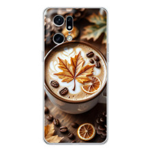 Чохол з унікальним дизайном 'Осінь з кавою' для OPPO Find X5 Pro – Пряна кава
