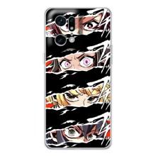 Силиконовые чехлы с глазами Anime для Финд Х5 Про – Глаза на чорном