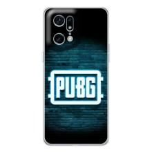 Чехол (TPU) с картинкой "Лого Пабг" на Финд Х5 Про – Лого PUBG