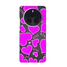 Чехлы для любимой на ОППО Файнд Х8 Про (VPrint) (Pink hearts)