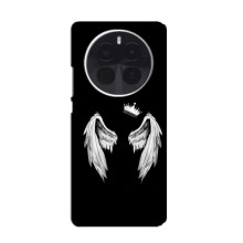 Чехол (Корона на чёрном фоне) для ОППО Find X8 Pro – Крылья и корона