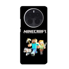 Чехол Майнкрафт на OPPO Find X8 Pro (AlphaPrint) Minecraft (герои Minecraft)