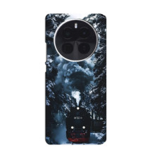 Новогодние, Праздничные Чехлы для OPPO Find X8 Pro - 2024 год (Зимний поезд)