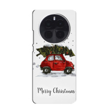 Різдвяні, Святкові Чохли для ОРО Find X8 Pro – Авто з ялинкою