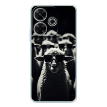 Чохол з принтом стильні тварини для ОППО К13 Турбо Про – Овечка в окулярах