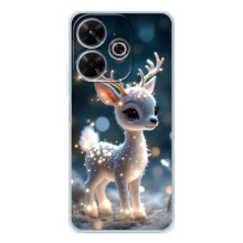 Яркий чехол для OPPO K13 Turbo с Зимними Оленятами – Блистающий оленёнок
