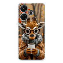 Друкований чохол 'Звірята з кавою' для OPPO K13 Turbo – Жираф з кавою