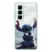 Чехол с рисунком Стич для OPPO K13x 5G – Стич с цветочком