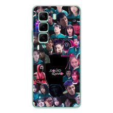 Чохол Гра в кальмара для OPPO K13x 5G – Колаж гра кальмара