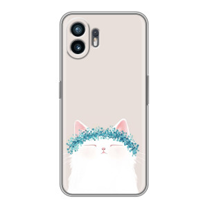 Чехол на тематику: Коты для OPPO K14x – Белый котик