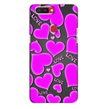 Чехлы для любимой на Оппо Рено Р11с (VPrint) (Pink hearts)