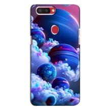 Чехлы КОСМОС для Oppo R11s – Синие планеты
