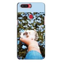 Чехлы с изображением разных животных для Oppo R11s (Ежик на руках)