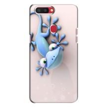 Чехлы с изображением разных животных для Oppo R11s (Геккон)