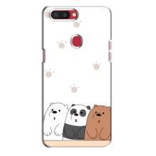 Чехлы с изображением разных животных для Oppo R11s (Удивленные медвеженки)
